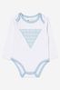 Baby Boys Cotton Tracksuit And Bodysuit Set in Blue
