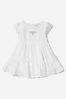 Baby Girls Cermony Dress And Knickers Set in White