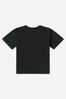 Unisex Cotton Teddy Toy Logo T-Shirt in Black