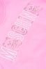 Unisex Cotton Teddy Toy Logo Sweatshirt in Pink