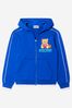 Boys Cotton Basketball Teddy Tracksuit in Blue
