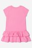 Baby Girls Cotton Summer Teddy Toy Dress in Pink