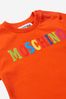 Baby Cotton Logo T-Shirt in Orange