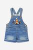 Baby Boys Cotton Denim Dungarees in Blue
