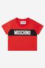 Baby Boys Cotton Logo T-Shirt in Red