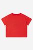 Baby Boys Cotton Logo T-Shirt in Red