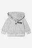 Baby Cotton Teddy Hooded Tracksuit with Ears in Grey