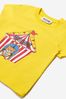 Baby Cotton Circus Teddy Toy T-Shirt in Yellow