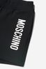 Baby Unisex Cotton Logo Shorts in Black