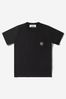Boys Cotton Jersey Logo T-Shirt in Black