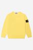 Boys Cotton Branded Tracksuit in Yellow