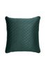 Ted Baker Green T Quilted Polysatin Sham Pillowcase