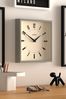 Jones Clocks Grey Grey Box Square Wall Clock