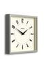 Jones Clocks Grey Grey Box Square Wall Clock