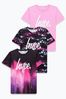Hype. Girls Pink Drip Star T-Shirts 3 Pack
