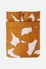 Jasper Conran London Sudan Orange 300 Thread Count Floral Leaf Print Duvet Cover and Pillowcase Set
