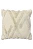 furn. Linen Beige Kamjo Cotton Tufted Geometric Cushion