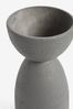 Grey Hourglass Plant Pot