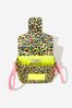 Girls Faux Leather Cheetah Shoulder Bag in Yellow