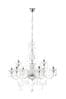 BHS Silver Charlotte 9 Ceiling Light Chandelier