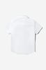 Boys Cotton Short Sleeve Shirt in White