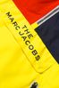 Boys Colourblock Hooded Windbreaker Jacket in Yellow