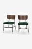MADE.COM Set of 2 Green Amalyn Dining Chairs