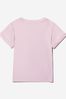 Girls Pink Cotton Jersey Logo T-Shirt