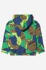 Boys Cotton Zip Up Hoodie in Camouflage