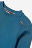 Boys Cotton French Terry Sweashirt in Blue