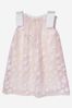 Girls Sleeveless Flower Dress With Bows in Pink
