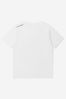 Boys Organic Cotton Bad Cat Print T-Shirt in White