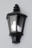 BHS Black Persei Half Lantern Outdoor Light