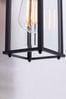 BHS Black Ceres Bevelled Glass Outdoor Lantern Wall Light
