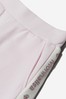 Girls Cotton Logo Trim Shorts in Pink