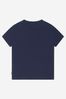 Boys Cotton Under The Sea T-Shirt in Navy Blue