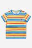 Baby Boys Cotton Striped T-Shirt in Multicoloured
