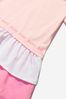Baby Girls Organic Cotton Ruffle Dress in Pink