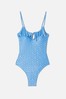 Accessorize Blue Spot Frill Swimsuit