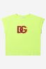 D&G Girls Cotton Jersey Logo Green T-Shirt