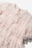 Girls Pink Darling Meadow Sequin Bodice Dress