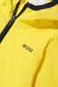 Baby Boys Recycled Nylon Hooded Windbreaker Jacket in Yellow