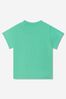 Baby Boys Cotton Jersey Logo T-Shirt in Green