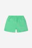 Baby Boys Logo Print Swim Shorts in Green