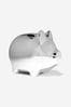 Baby Unisex Plated Piggy Bank in Silver