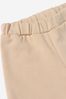 Baby Unisex Cotton Logo Shorts in Beige
