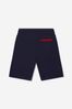 Boys Logo Tape Shorts in Navy