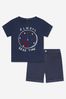 Baby Boys Cotton T-Shirt And Shorts Set in Navy