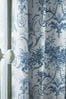 Midnight Blue Tuileries Lined  Eyelet Curtains