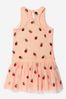 Girls Tulle Sleeveless Strawberry Dress